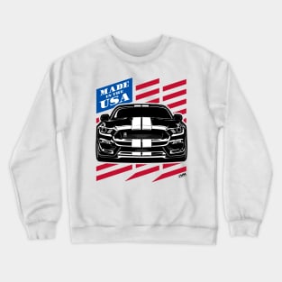 Mustang GT350 American Flag Made in the USA Crewneck Sweatshirt